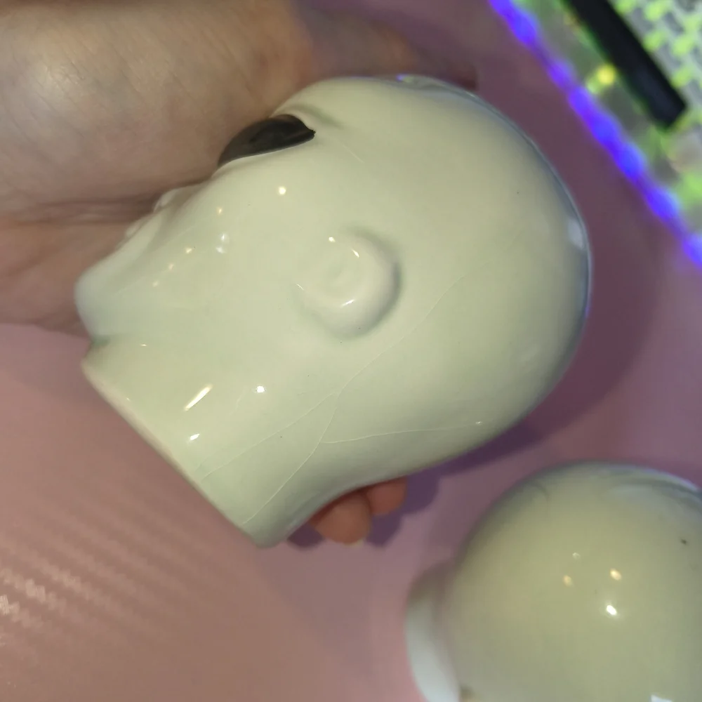 Alien Head Salt and Pepper Shakers - Pale Green
